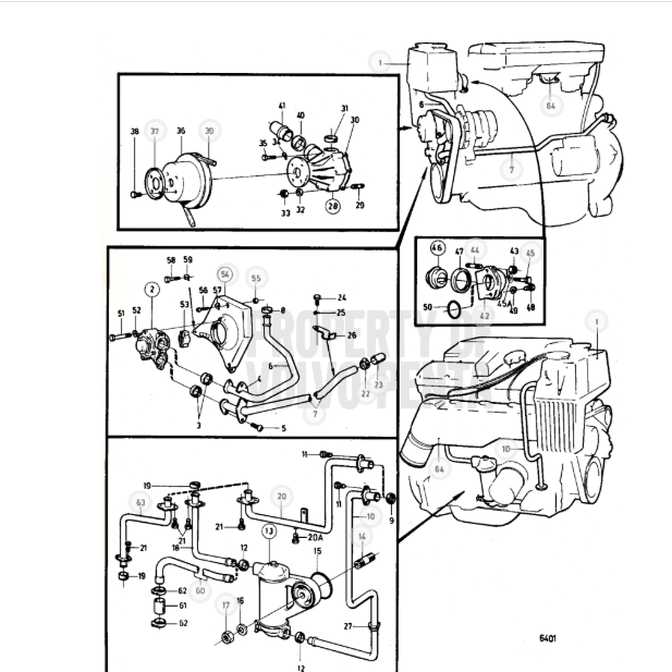 Termostaattisarja 875780 Volvo Penta