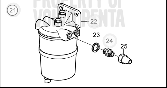 Vedenerotin 833971 Volvo Penta